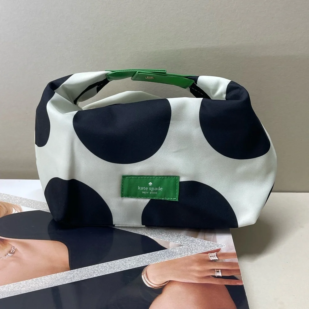 (new) Kate Spade costmetic pouch /travel kit toiletries polka dot